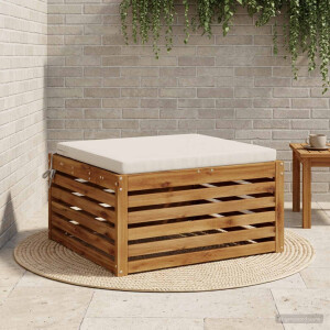 vidaXL 1-Piece Zitkussen SOEST 100% Polyester Wit 60 x 60 x 5 cm