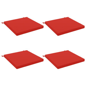 vidaXL 4-Piece Zitkussens SOEST 4 st 100% Polyester Rood