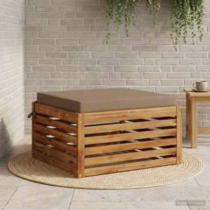 vidaXL 1-Piece Zitkussen SOEST 100% Polyester Taupe 60 x 60 x 7 cm