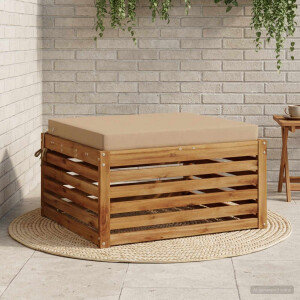 vidaXL 1-Piece Zitkussen SOEST 100% Polyester Zand 80 x 80 x 7 cm