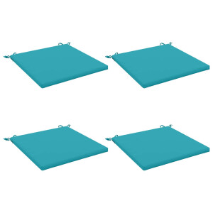 vidaXL 4-Piece Zitkussens SOEST 4 st 100% Polyester Turquoise