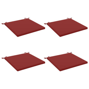 vidaXL 4-Piece Zitkussens SOEST 4 st 100% Polyester Wijnrood