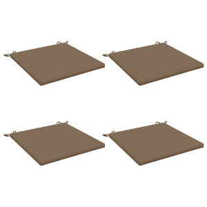 vidaXL 4-Piece Zitkussens SOEST 4 st 100% Polyester Taupe