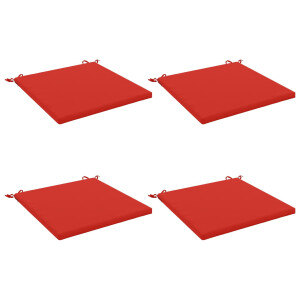 vidaXL 4-Piece Zitkussens SOEST 4 st 100% Polyester Rood