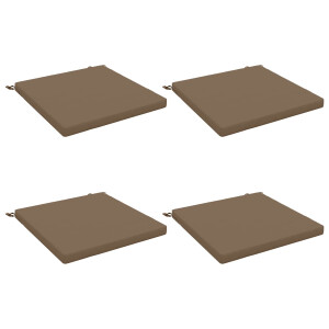 vidaXL 4-Piece Zitkussens SOEST 4 st 100% Polyester Taupe