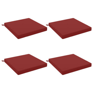 vidaXL 4-Piece Zitkussens SOEST 4 st 100% Polyester Wijnrood
