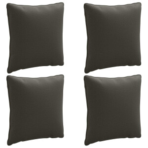 vidaXL 4-Delige Rugkussens PUTTEN 4 pcs 100% Polyester Antraciet