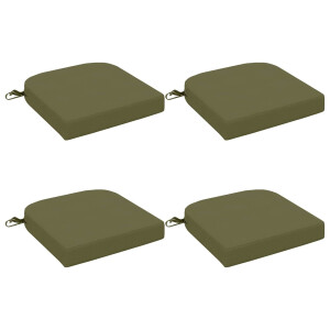 vidaXL 4-delige Zitkussens SOEST 4 pcs 100% Polyester Olijfgroen