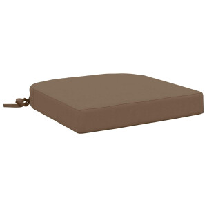 vidaXL 1-delig Zitkussen SOEST 100% Polyester Taupe 40 x 40 x 7 cm