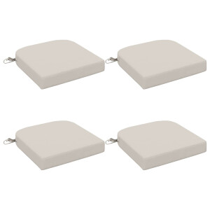 vidaXL 4-delige Zitkussens SOEST 4 pcs 100% Polyester Wit