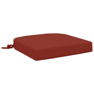 vidaXL 1-delig Zitkussen SOEST 100% Polyester Rood 40 x 40 x 7 cm