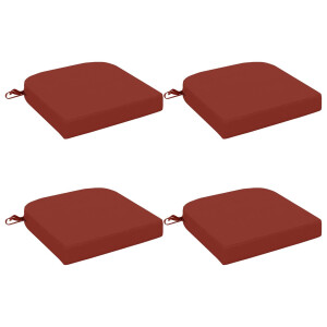 vidaXL 4-delige Zitkussens SOEST 4 pcs 100% Polyester Rood
