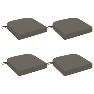 vidaXL 4-delige Zitkussens SOEST 4 pcs 100% Polyester Grijs
