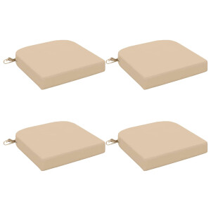 vidaXL 4-delige Zitkussens SOEST 4 pcs 100% Polyester Crèmekleurig