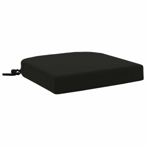 vidaXL 1-delig Zitkussen SOEST 100% Polyester Zwart 40 x 40 x 7 cm