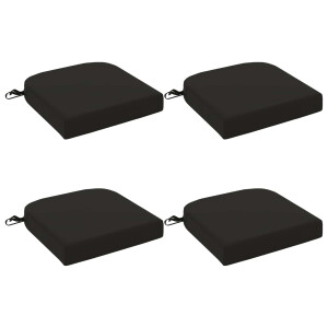 vidaXL 4-delige Zitkussens SOEST 4 pcs 100% Polyester Zwart