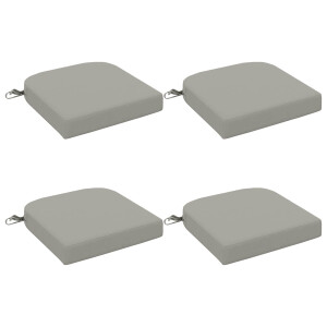 vidaXL 4-Piece Zitkussens SOEST 4 pcs 100% Polyester Grijs