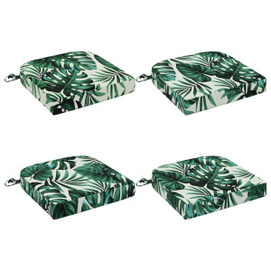 vidaXL 4-delige Zitkussens SOEST 4 pcs 100% Polyester Bladpatroon