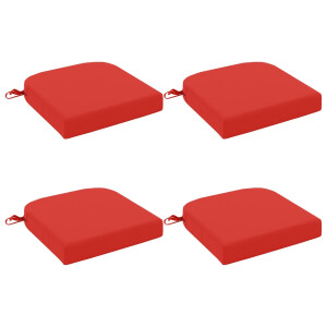vidaXL 4-delige Zitkussens SOEST 4 pcs 100% Polyester Rood
