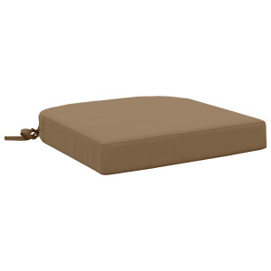 vidaXL 1-delig Zitkussen SOEST 100% Polyester Taupe 40 x 40 x 7 cm