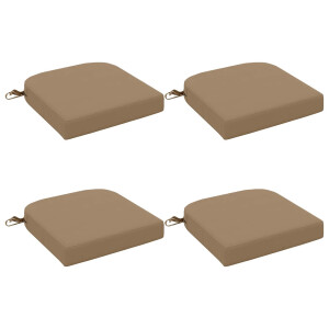 vidaXL 4-delige Zitkussens SOEST 4 pcs 100% Polyester Taupe