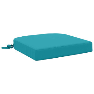 vidaXL 1-delig Zitkussen SOEST 100% Polyester Turquoise 40 x 40 x 7 cm