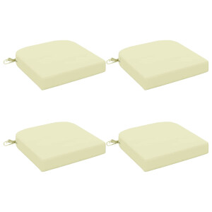 vidaXL 4-delige Zitkussens SOEST 4 pcs 100% Polyester Crèmekleurig