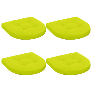vidaXL 4-Piece Zitkussens 4 st 100% Polyester Helder groen