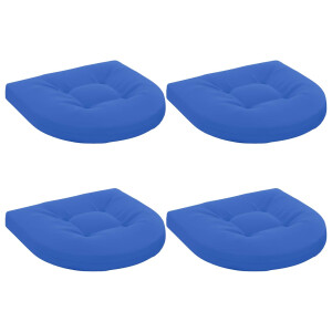 vidaXL 4-Piece Zitkussens 4 st 100% Polyester Koninklijk Blauw