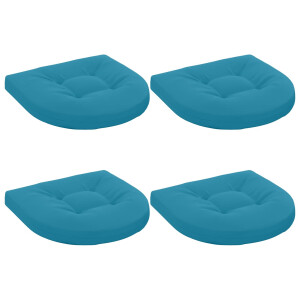 vidaXL 4-Piece Zitkussens 4 st 100% Polyester Lichtblauw