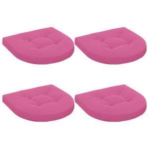 vidaXL 4-Piece Zitkussens 4 st 100% Polyester Roze 40 x 40 x 5 cm
