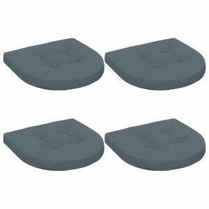vidaXL 4-Piece Zitkussens 4 st 100% Polyester Blauw 45 x 45 x 5 cm