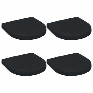 vidaXL 4-Piece Zitkussens 4 st 100% Polyester Donkerblauw
