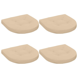 vidaXL 4-Piece Zitkussens 4 st 100% Polyester Crèmekleurig