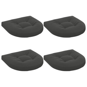 vidaXL 4-Piece Zitkussens 4 st 100% Polyester Antraciet 45 x 45 x 5 cm