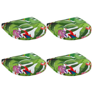 vidaXL 4-Piece Zitkussens 4 st 100% Polyester Meerkleurig