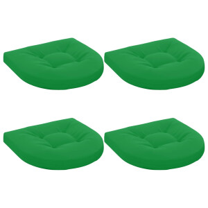 vidaXL 4-Piece Zitkussens 4 st 100% Polyester Groen 45 x 45 x 5 cm