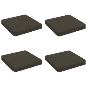 vidaXL 4-Piece Zitkussens VUGHT 4 pcs 100% Polyester Antraciet