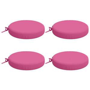 vidaXL 4-Piece Zitkussens SOEST 4 st 100% Polyester Roze Ø 40 x 7 cm