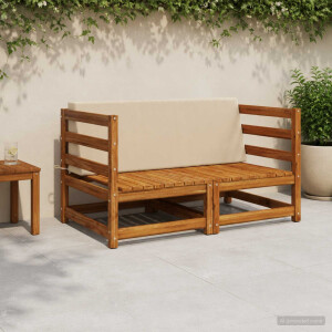 vidaXL Rugkussen SOEST 100% Polyester Beige 120 x 20 x 40 cm