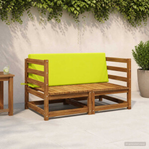 vidaXL Rugkussen SOEST 100% Polyester Heldergroen 120 x 20 x 40 cm