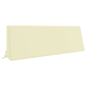 vidaXL Rugkussen SOEST 100% Polyester Crèmekleurig 120 x 20 x 40 cm