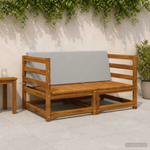 vidaXL Rugkussen SOEST 100% Polyester Grijs 120 x 20 x 40 cm