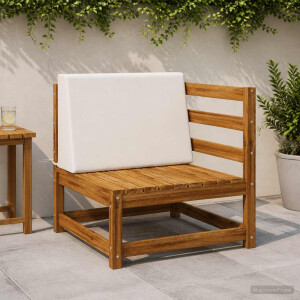 vidaXL Rugkussen SOEST 100% Polyester Wit 60 x 20 x 40 cm