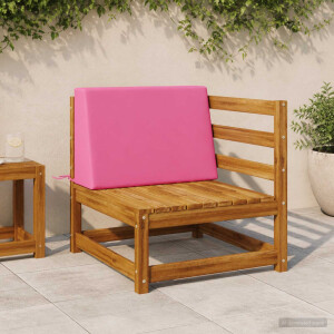 vidaXL Rugkussen SOEST 100% Polyester Roze 60 x 20 x 40 cm