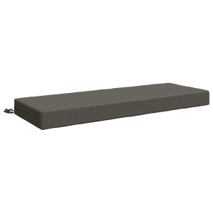 vidaXL Zitkussen SOEST 100% Polyester Grijs 120 x 40 x 10 cm