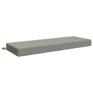 vidaXL Zitkussen SOEST 100% Polyester Grijs 120 x 40 x 10 cm