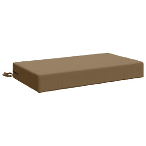 vidaXL Zitkussen SOEST 100% Polyester Taupe 70 x 40 x 10 cm