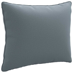 vidaXL 1-Delig Rugkussen PUTTEN 100% Polyester Blauw 50 x 40 x 15 cm