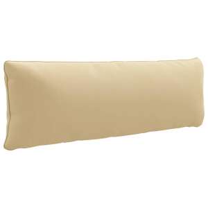 vidaXL 1-Delig Rugkussen PUTTEN 100% Polyester Beige 120 x 40 x 15 cm